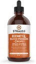 Strauss Kidney " Blood Pressure Drops - Regula la presión sanguínea " Alivia la retención de agua en las arterias terqueadas " Calcificada - 1 Botella