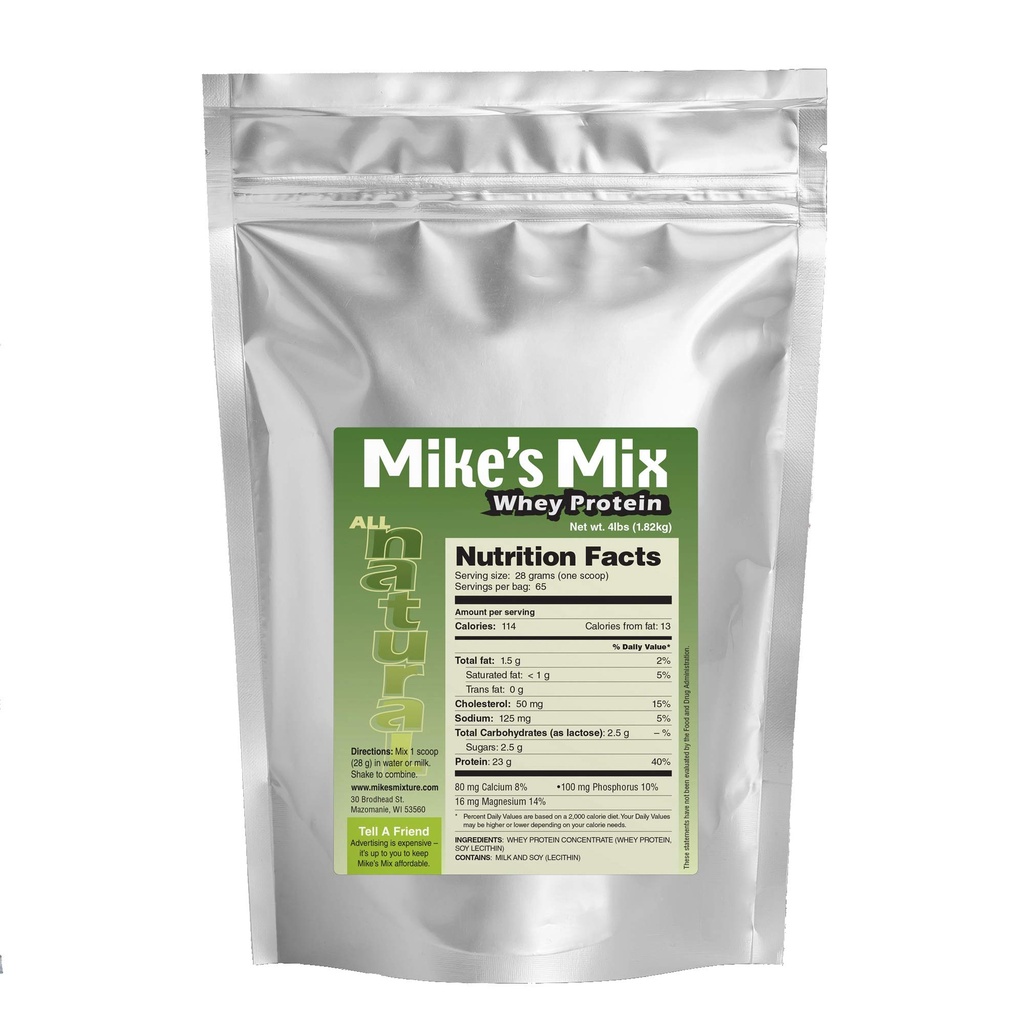 Mike's Mix All-Natural, Unflavored Whey Protein Concentrate (4 libras)