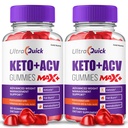 (2 Pack) UltraQuick Max+ ACV Gummies, Potency Superior, Ultra Quick Max+ Gummies, 2X Stronger Apple Cider Vinegar Gummy, 2 Month Supply