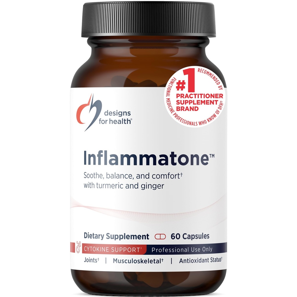 Diseños para Inflamatorio de Salud - Suplementos Turméricos con Enzimas Proteolíticos, Boswellia, Quercetina & Resveratrol (60 cápsulas)