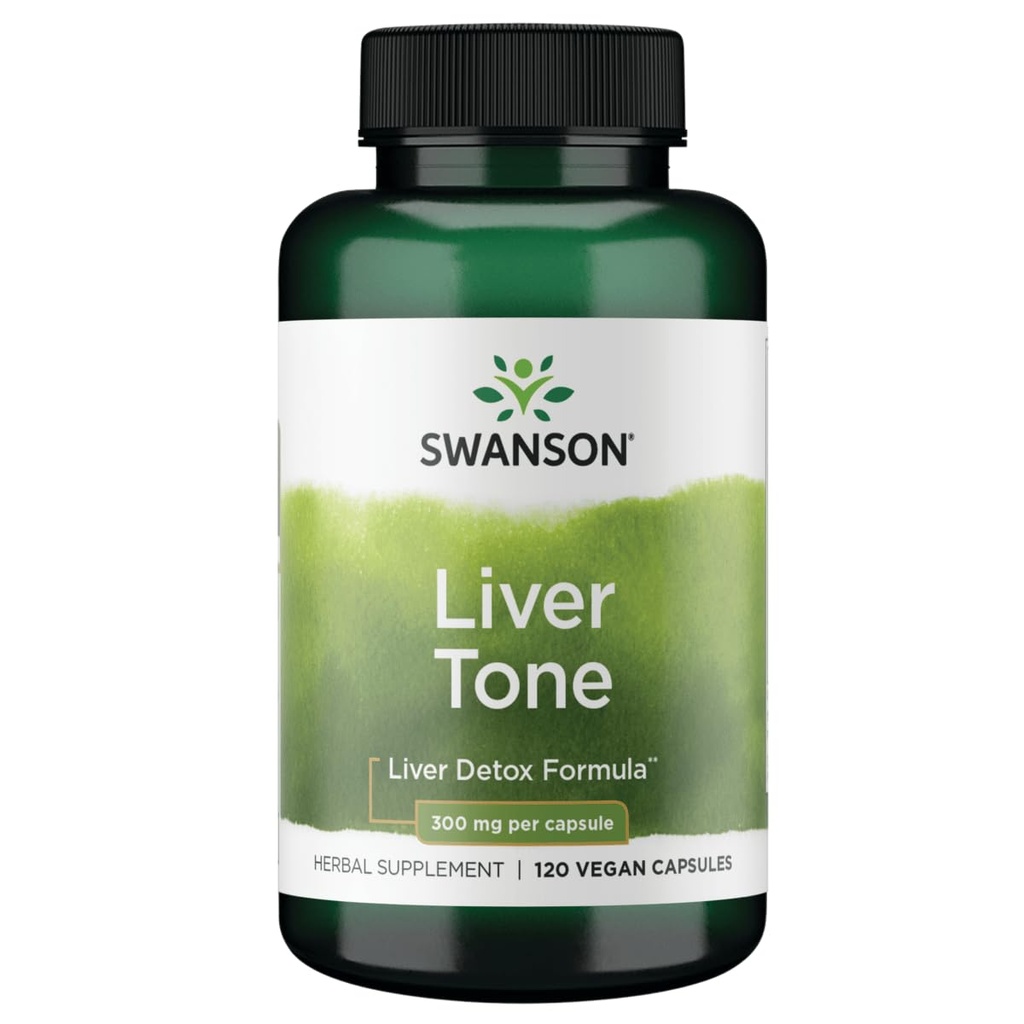 Swanson Liver Tone Liver Detox Fórmula 300 Milligrams 120 Veg Capsules