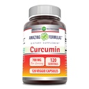 Amazing Formulas Curcumin Suplemento Silencio 700 Mg Silencio 120 Veggie Capsules  Turmeric Root Extract ← No-GMO Silencio Gluten Free TEN Made in USA