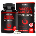 Fadogia Agrestis y Tongkat Ali Suplemento Performance Blend - (120 Capsules) - Fuerza máxima - Conducción, rendimiento deportivo y masa muscular - Gluten Free, Non-GMO, Vegan Capsules - USA Made