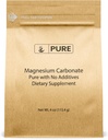 Ingredientes originales puros Carbonato de Magnesio (4oz) Suplemento de Magnesio, No GMO, Multi-Purpose