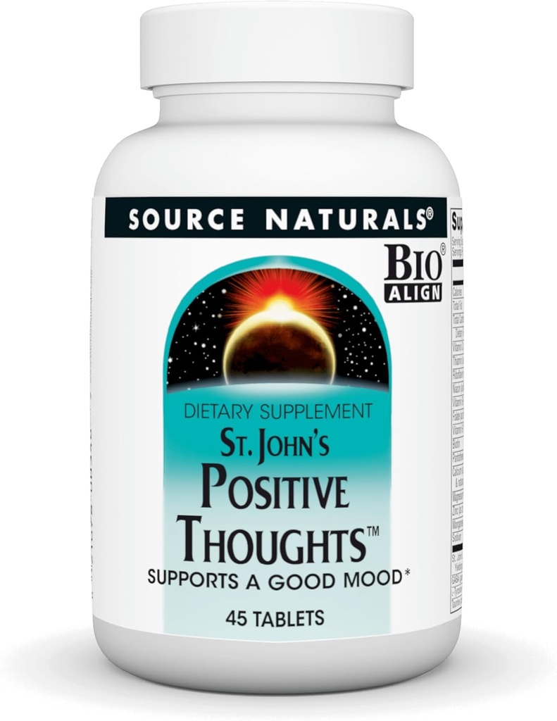 Fuente Naturals Pensamientos Positivos de San Juan - Apoya un buen humor* - 45 Tabletas