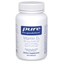 Encapsulaciones puras Vitamina D3 125 mcg (5.000 UI) - Suplemento de Bono de Apoyo, Conjunto, Breast, Corazón, Colón y Salud Inmune* - con Vitamina D - 250 cápsulas
