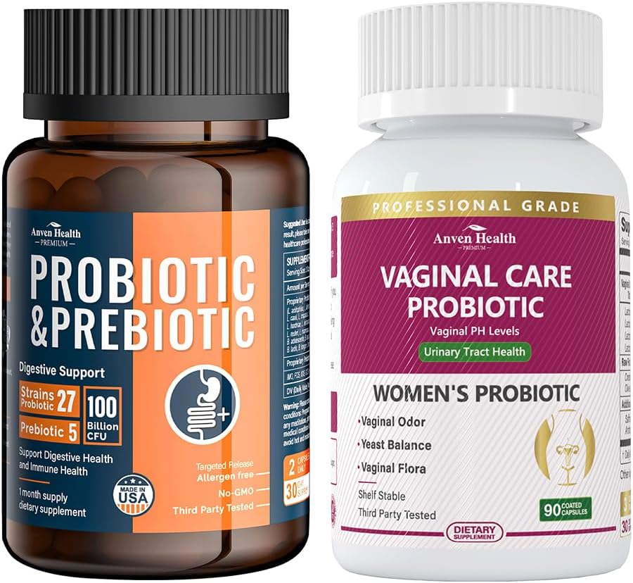 Probióticos de 100 millones para hombres y mujeres Probióticos vaginales para mujeres - 60 millones de mujeres