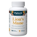 Pattern Wellness Lion’s Mane Mushroom – Suplemento capsules para Cognitive & Focus Support – Ausorción mejorada – 90 cápsulas Vegan