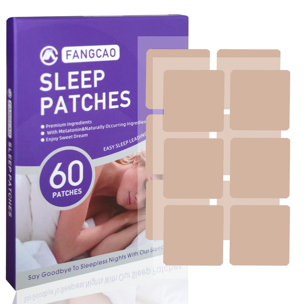 Patches de sueño, parche de sueño para adultos, Ingredientes Premium Set de 60 Patches, fácil de aplicar y cómodo