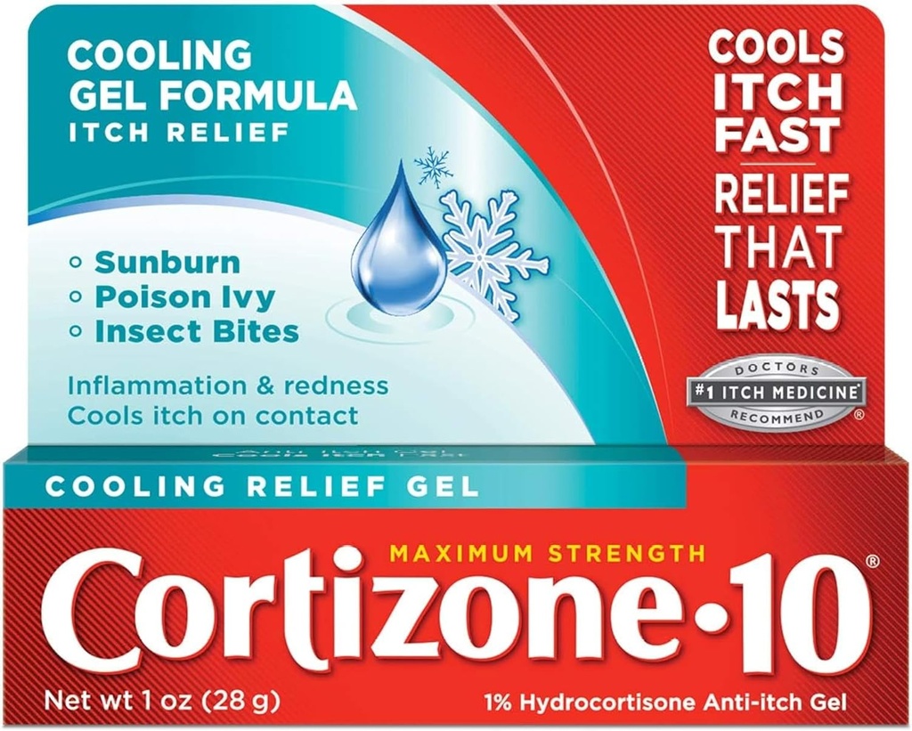 Cortizone-10 Cooling Relief Anti-Itch Gel 1 oz (Pack of 12)