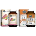 Jardín de la Vida Orgánica Vitaminas para Mujeres 40+ - 60 Tabletas, Mujeres Multi 40+, Vitaminas Veganas &amp; Código de Vitamina Hierro crudo 30ct cápsulas