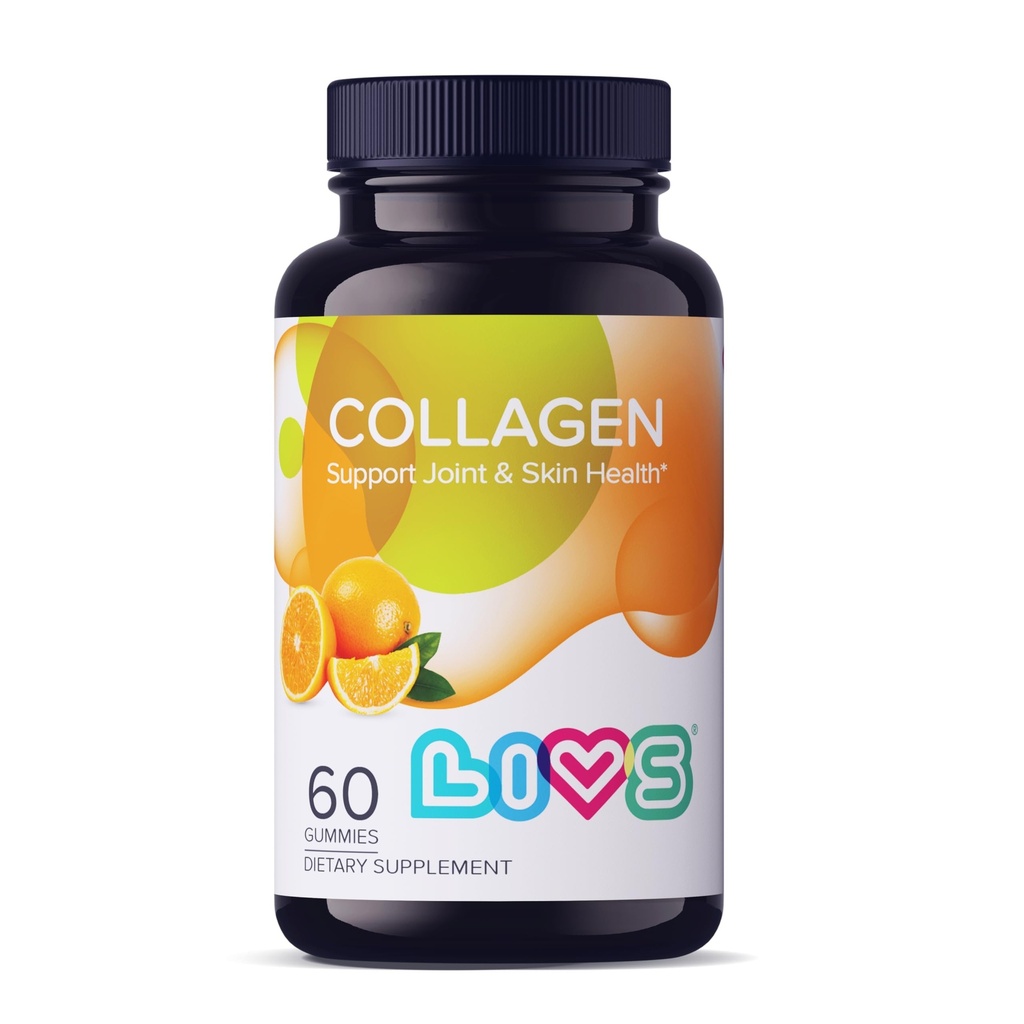 LIVS Collagen Gummies for Women ' Hombres ← Multi Collagen Peptides - Hidrolyzed Collagen Peptides  Collagen Powder Alternative for Skin, Hair, Nails & Joints ← Gluten Free 100mg Marine Collagen/Dose