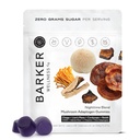 Barker Wellness Nighttime Mushroom Adaptogen Gummies – Vegan, Sin Azúcar Gummies funcionales con Reishi, Lion’s Mane, Chaga, Cordyceps & Adaptogens – Non-GMO, 60 Conde
