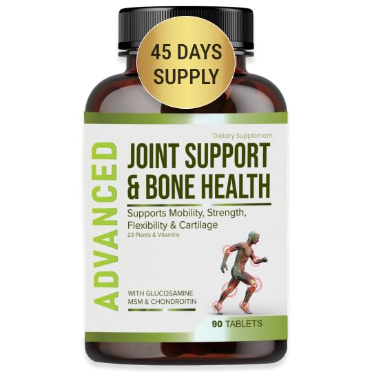 NutraPro Glucosamine Chondroitin MSM Joint Relief Supplements &amp; Bone Health - for Knee & Joint Relief, Bone Strength, Joint Health, Movement, Flexibility, Strength & Comfort.45 Days Servings