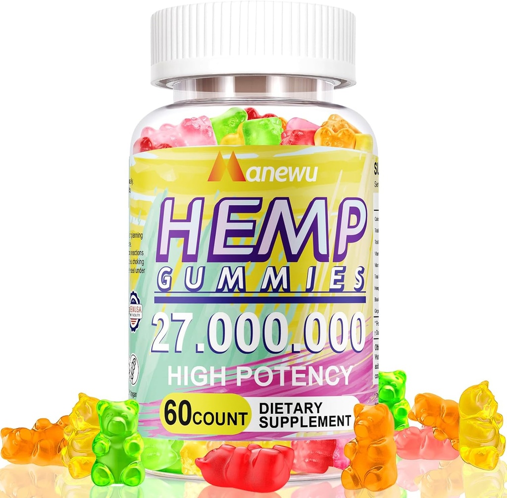 Ganchos de cáñamo - Alta potencia Pure Extra Strength Hemp Suplemento - Organic Natural Hemp Oil Vegan Non-GMO Fórmula de Edibles para la relajación de adultos
