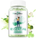EAA Gummies Aminoácidos Esenciales - Todos los 9 Aminos Esenciales y todos los Aminos de Cadena Sustituida (BCAAs) con Recuperación muscular, Apoyo Energético Sugar Free Green Apple Flavor 30 Servimientos