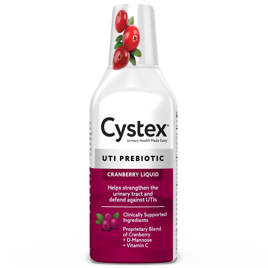 Cistex UTI Support &amp; Urinary Health Supplement - Sugar-Free Cranberry Prebiotic with D-Mannose, Vitamina C, " Bromelain for UTI Protection " Maintenance - Liquid Formula - 7.6 fl oz - (Pack of 1)