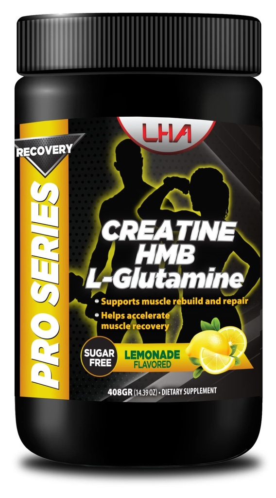 Pro Series Recovery Creatine HMB L-Glutamine es una poderosa fórmula de recuperación diseñada para acelerar la reparación del músculo y apoyar el crecimiento del músculo magro después de intensos entrenamientos.
