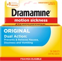 Dramamine Original, Motion Sickness Relief, 36 Conde