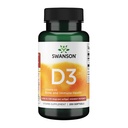 Swanson Vitamina D-3 5000 UI Bone Health Immune Support Healthy Muscle Function D3 Supplement (cholecalciferol) 125 mcg 250 Softgels Count