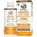 MaryRuth Organics Lions Mane Supplement TEN Ultra Absorption Liposomal TEN Full Spectrum Lion's Mane Mushroom TEN 200mg Beta-Glucans Por Serving TEN USDA Orgánica TEN Vegan TEN 7.6 oz Silencio 15 Servings