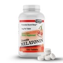 LANDAU Chewable Melatonin for Kids - 1mg Low Dose Melatonin Sleep Aid for Kids - Kosher &amp; Made in the USA - Easy-to-Take Natural Cherry Flavor Melatonin Sleep Aid for Toddlers, Children & Adults (100)