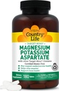 Suplemento de magnesio y potasio para la salud cardíaca, soporte cardiovascular, sistema inmunológico y salud ósea, sin gluten