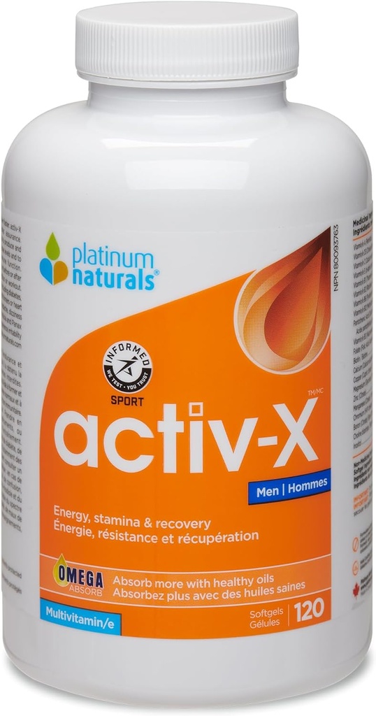 Platinum – Active-X Multi para hombres 120 Softgels
