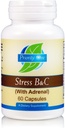 Priority One Vitamins Stress B & C 60 Capsules - Complejo B con Adrenal Gland completo para soportar nervios saludables, piel, ojos, funciones gastrointestinales y cerebro.*
