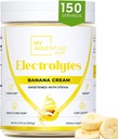 Cero Azúcar - Banana Cream Electrolytes Polvo - Refreshing Hydration - Caffeine Free Energy with All Natural Ingredients - Vegan Keto & Paleo - Electrolitos sin azúcar Powder Drink Mix - 150 Servings