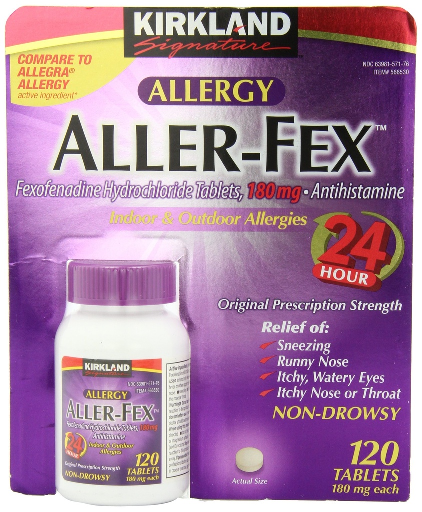 Kirkland Firma Aller-Fex 180mg 120 pestañas