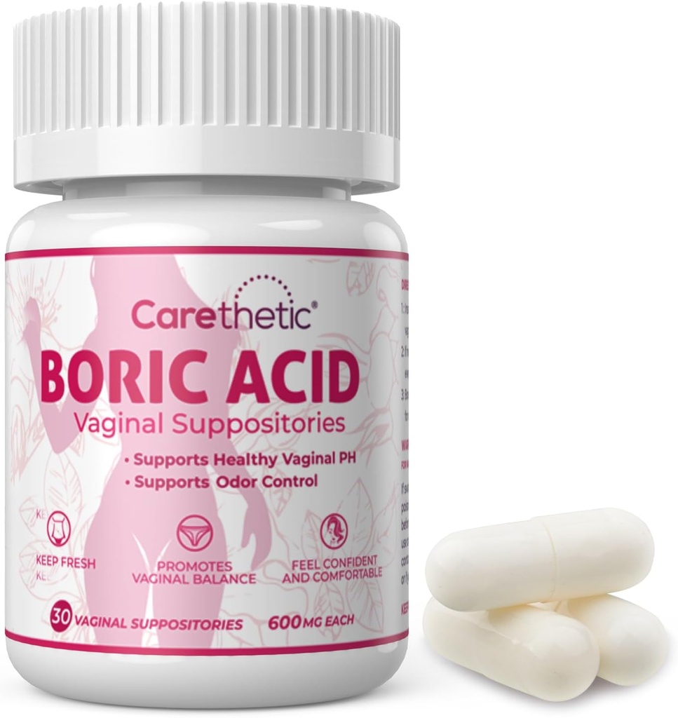 Supositorios vaginales - pH Balance " Control de olores para mujeres, 600 mg, 30 Cuenta - Salud Femenina suave