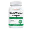 Nutracraft Black Walnut Detox Cleanse Suplemento Silencio Black Walnut, Wormwood, Clove, PAU D'Arco, Pumpkin Seed, Ajo, Zinc ← Guardia Intestinal para los seres humanos