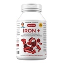 ANDREW LESSMAN Iron Plus 90 Capsules - 18mg Iron, 100% Aminoácidos puros Hierro Chelatado (Glycinate, Aspartate), Plus Vitamina C para aumentar la absorción, pequeña, fácil de absorber cápsulas, sin aditivos