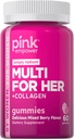 PINK Gummies multivitamínicas para las mujeres ← No GMO & Gluten Gratis TEN Plus Collagen & Biotin