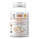 ANDREW LESSMAN Vitamin K2 MK7 120 mcg 60 Softgels - Essential for Healthy Calcium Utilization, Promotes Optimum Skeletal, Heart and Arterial Health. Sin aditivos. Pequeño fácil de absorber Softgels