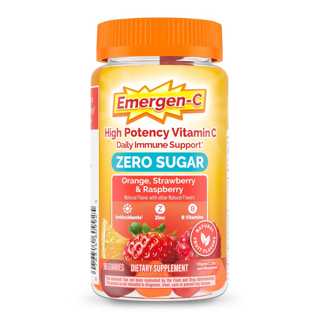 Emergen-C Zero Sugar Immune Support Adult Gummies 36 Conde