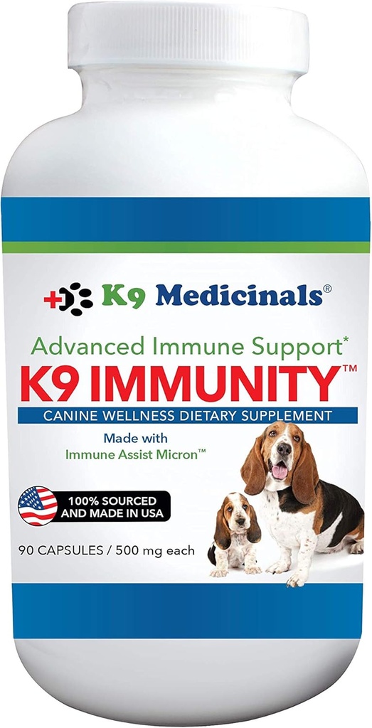 K9Medicinals K9 Immunity Capsules - 90 Conde, White (IMS-CAP-90)