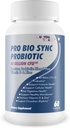 Pro Bio Sync Probiotic 40 Billion CFU - Suplemento Probiótico Premium con Immune Support - Ayuda a mejorar el microbioma de Gut - Múltiples beneficios para la salud - Digestión de soporte, Salud celular, Ritmo circadiano