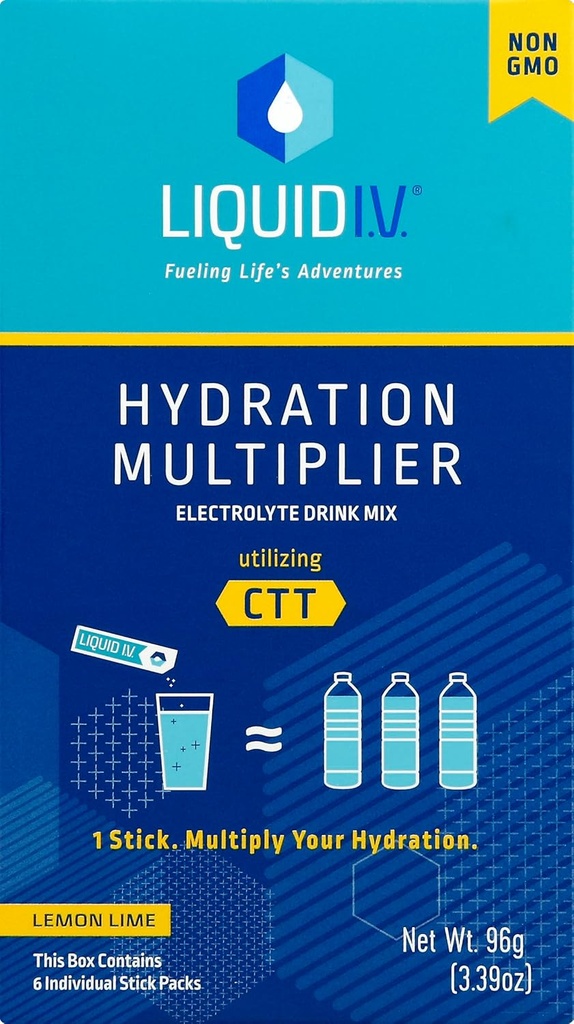 Líquido I.V. Multiplicador de hidratación Lime de limón