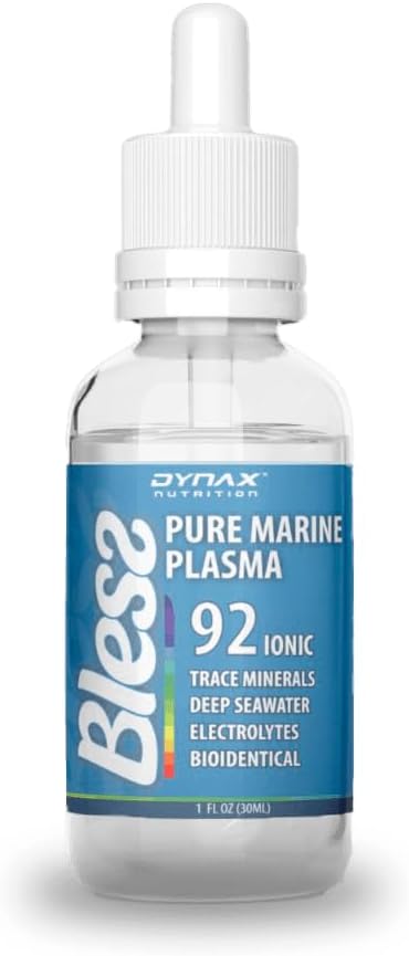 Bless Trace Minerals Drops, Alkaline Water Drops with Concentrated 92 Pure Ionic Ocean Minerals, Electrolyte Drops to Hydration, Energy, Repair Cells, Immune System, Ph balance (60 Servings 1 Fl Oz)