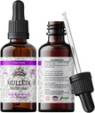 Mullein Tincture Extract, Organic Mullein (Verbascum densiflorum) Dried Leaf Herbal Supplement in Cold-Presed Vegetable Glycerin 670 mg