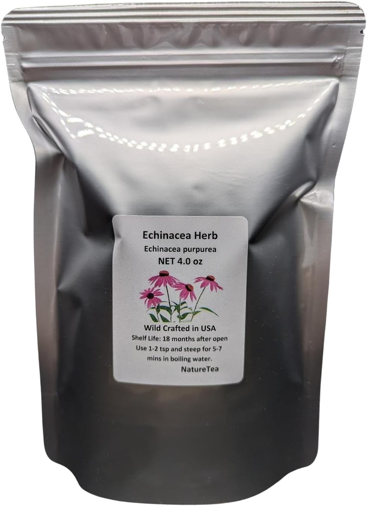 Echinacea Herb - Echinacea purpurea Hoja de Loose C/S 100% de la Naturaleza (4 oz)