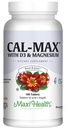 Calcio de salud Maxi 1000 mg con vitamina D3 (400 UI) y Magnesio (750 mg) - Suplemento dietético de Cal Max para bonificación, dientes y apoyo conjunto - para hombres y mujeres - 180 tabletas