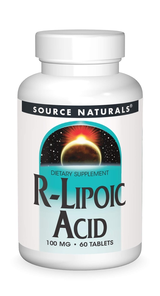 Fuente Natural R-Lipoic Acid, 100mg - 60 Tablets