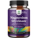 Puro Magnesio Glycinate Suplemento 500mg - Magnesio para el sueño y los cápsulas de descanso para hombres &amp; mujeres - Píldoras de alta absorción vegana de sabor para el apoyo a la relajación - 120 Conteo