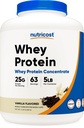 Nutricost Whey Protein Powder, Vanilla, 5 libras - Whey Protein Concentrate