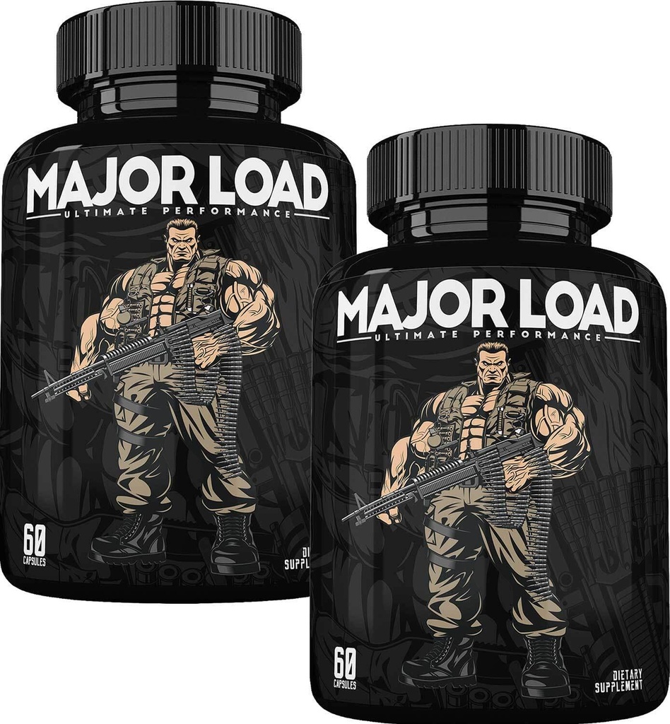 Suplemento de testosterona ONL para hombres - Booster de la carga mayor de testosterona con hierba de cabra cachonda " Maca Root - Tongkat Ali Energy Pills for Stamina " Strength - Test Booster 60 cápsulas (2pk)
