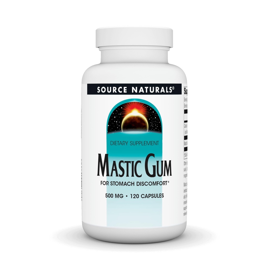 Fuente Naturales Mastic Gum for Stomach Discomfort* 500 mg - 120 Tablets