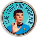 Original Star Trek Spock Leonard Nimoy Pill Box - Compacto 1 o 2 Compartimiento Caso de medicina